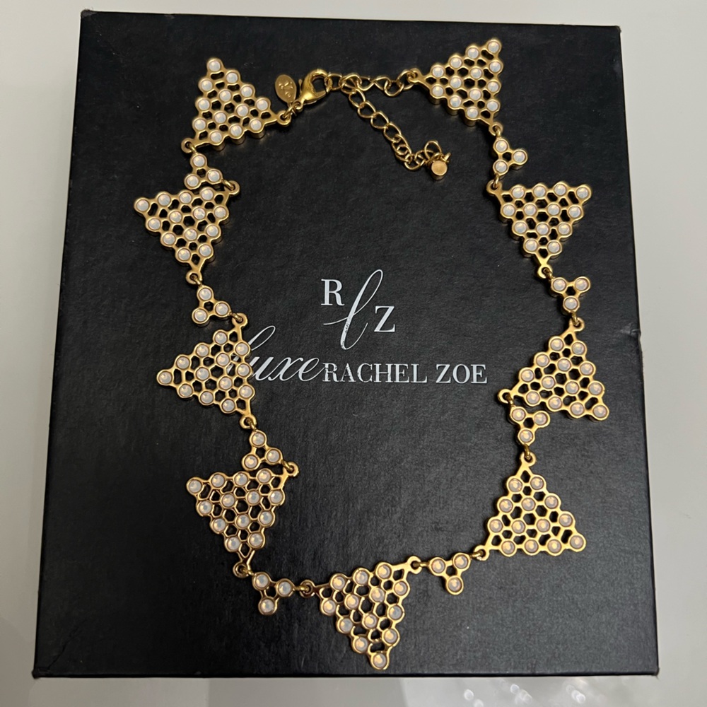 Rachel Zoe Gold Triangle Necklace